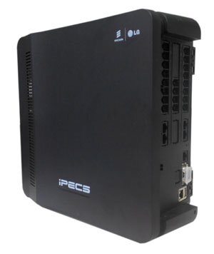 Ericsson-LG iPECS eMG80 Базовый блок (4CO,1DKT,7DKT/SLT,2(8)VoIP 2(4)VM), 2 слота расширения, eMG80-KSUA.STGBK