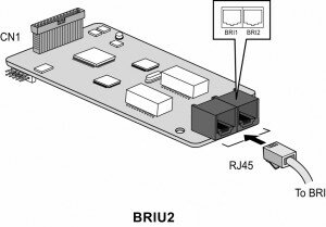 Ericsson-LG iPECS eMG80 Плата BRI интерфейса ( 2BRI ), eMG80-BRIU2.STG**